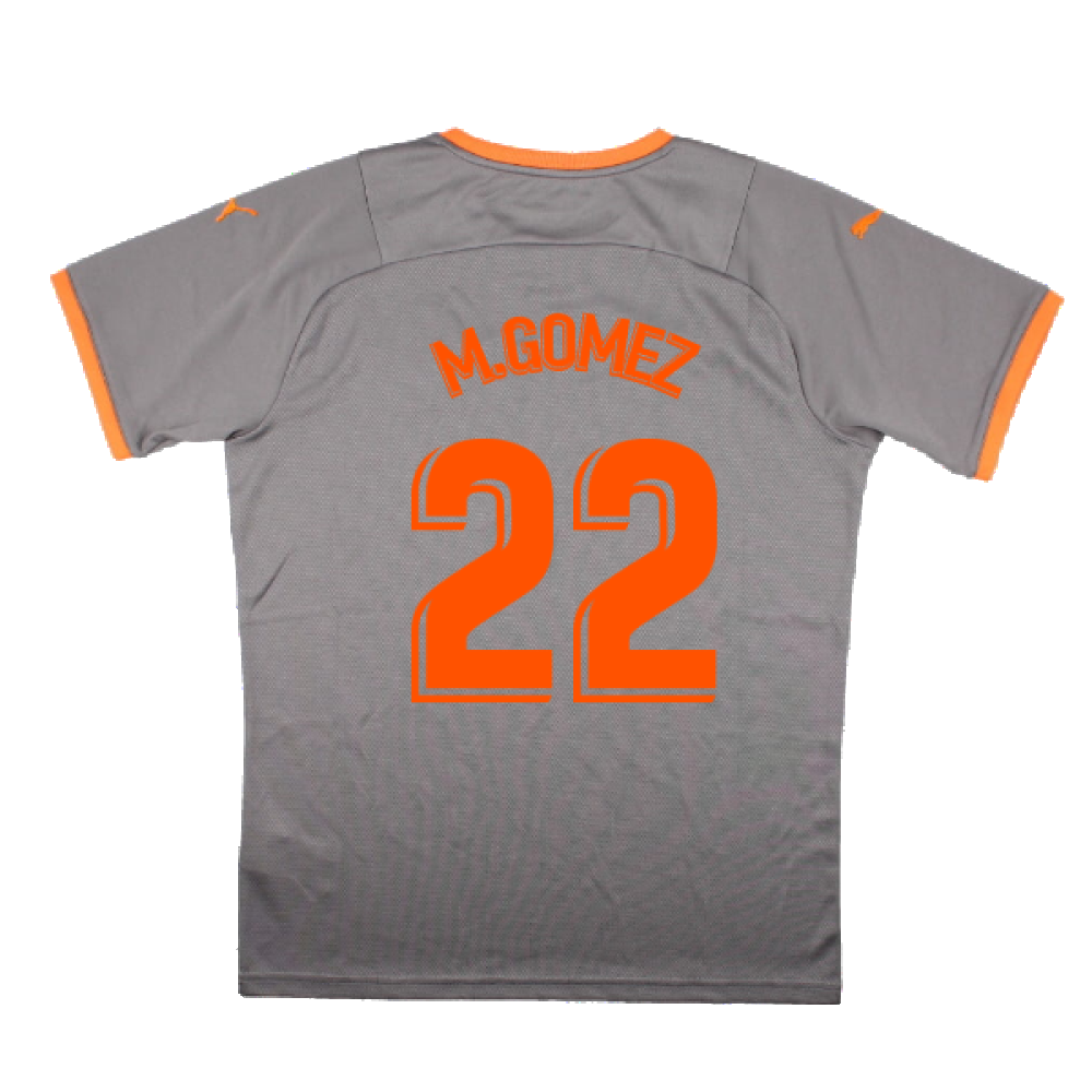 Valencia 2021-22 Fourth Shirt (Sponsorless) (M) (Mint) (M.GOMEZ 22)_1