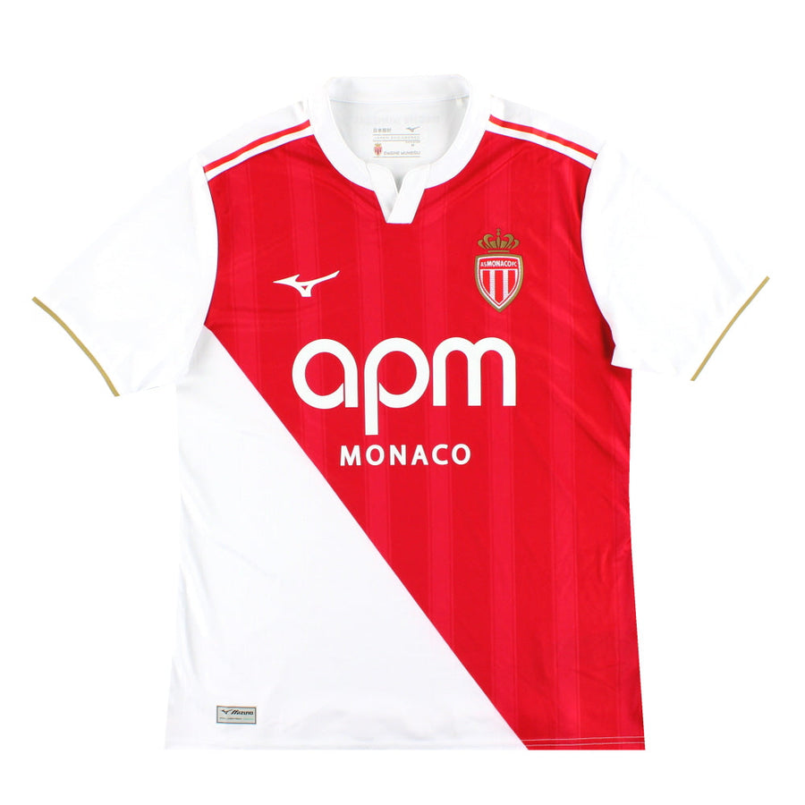2025-26 Monaco Mizuno Heimtrikot *Neuwertig* M