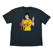 Bruce Lee Hong Kong Pop-Up Grafik T-Shirt