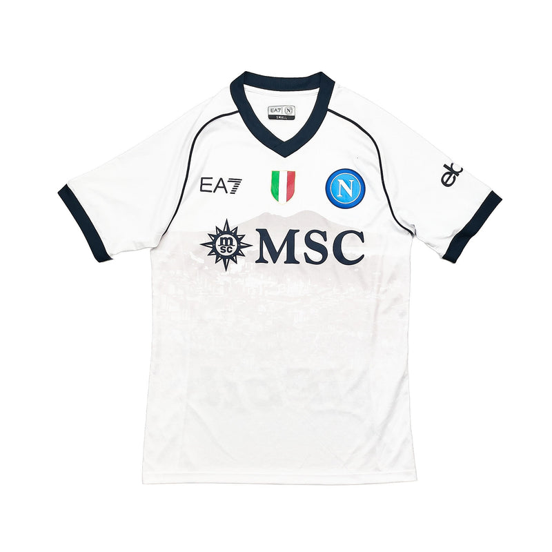 CULT KITS - 2023/24 NAPOLI *BNWOT* AUTHENTIC AWAY SHIRT (MULTIPLE SIZES) EA7, Small / Napoli / 2023