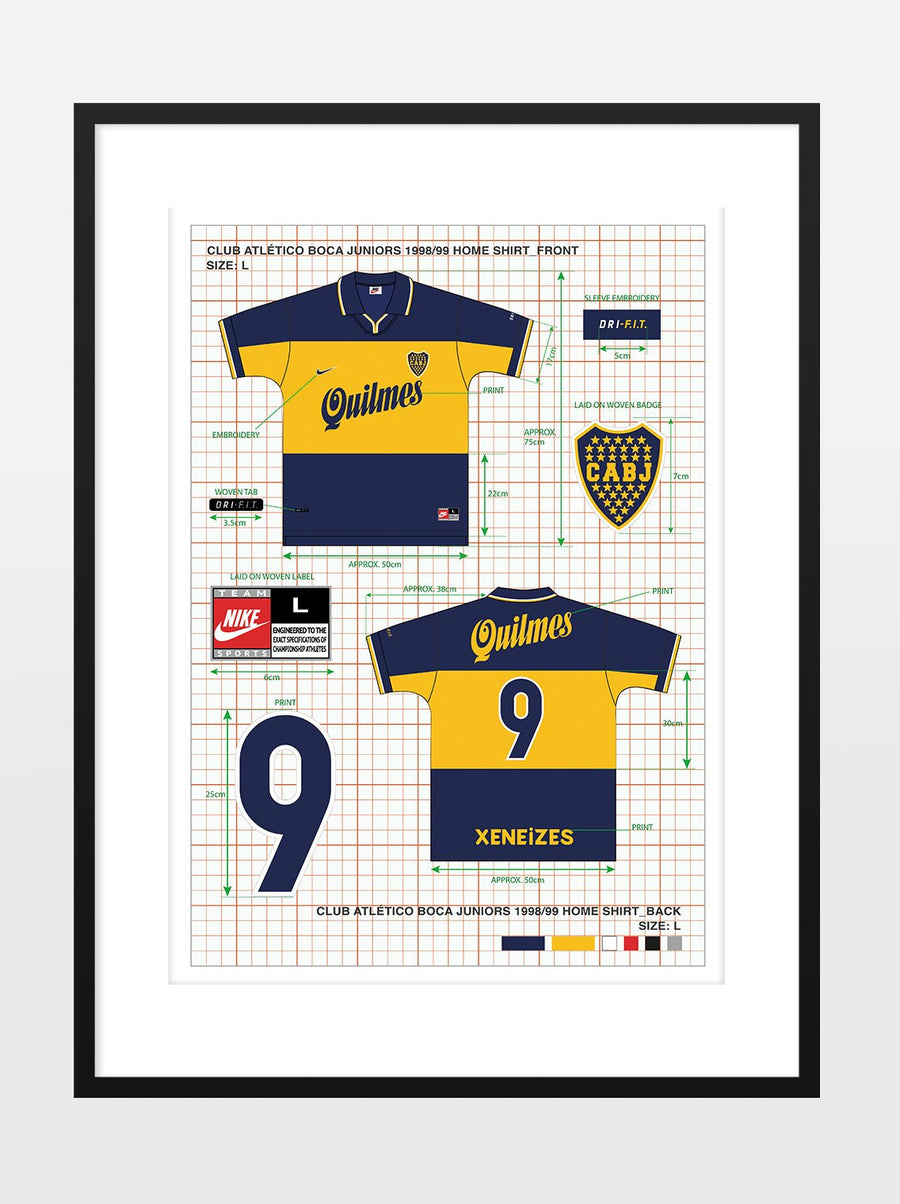 Ikonisches Trikot-Design – Boca Juniors Nike Print