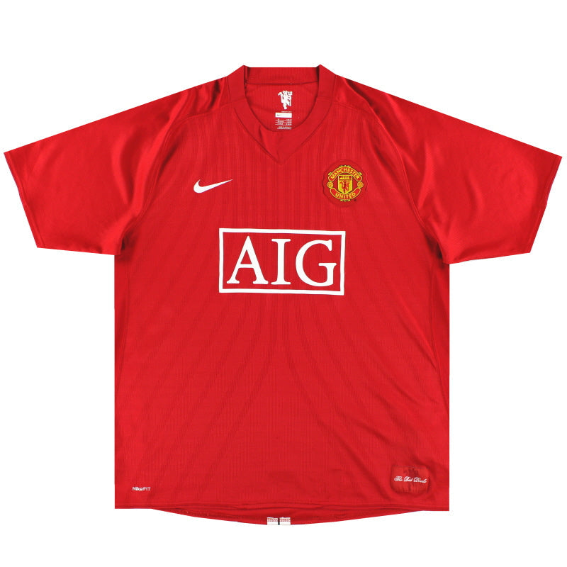 2007-08 Manchester United Nike Heimtrikot *Neuwertig* XXL