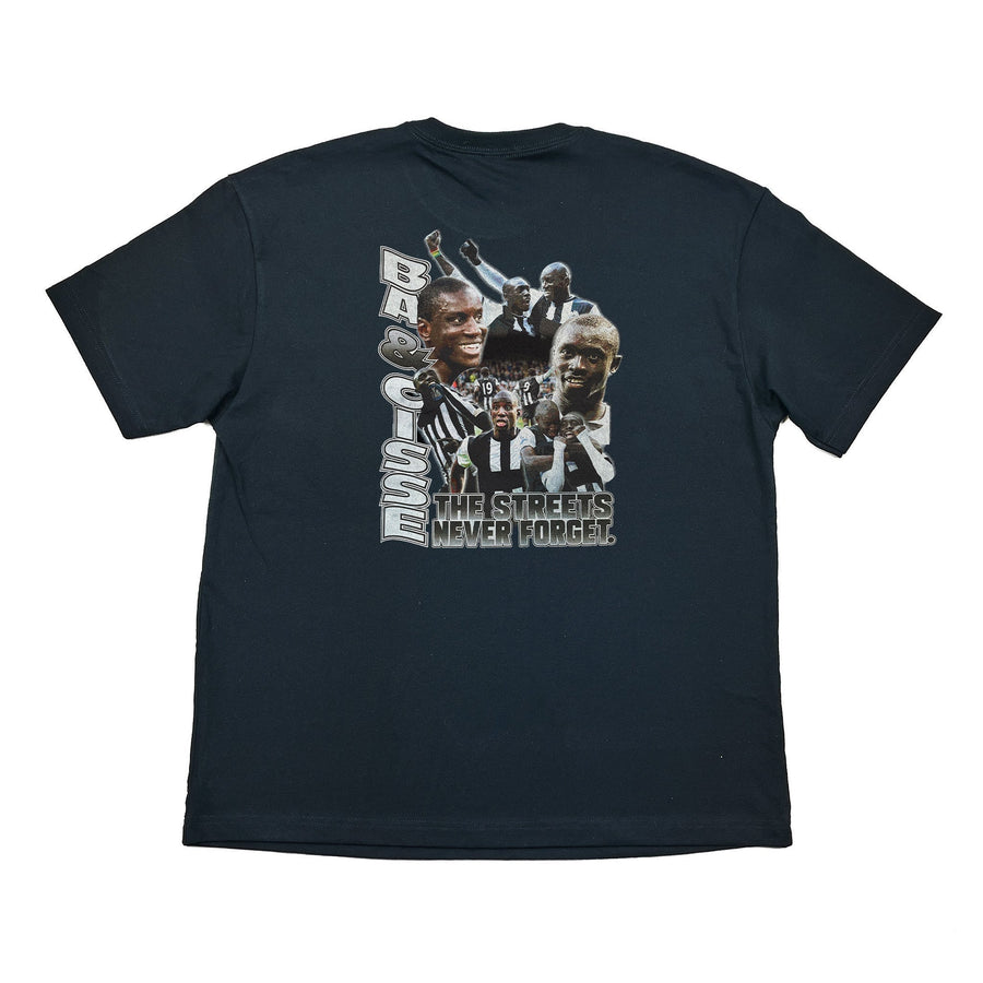 Newcastle United Ba & Cisse Bootleg T-Shirt