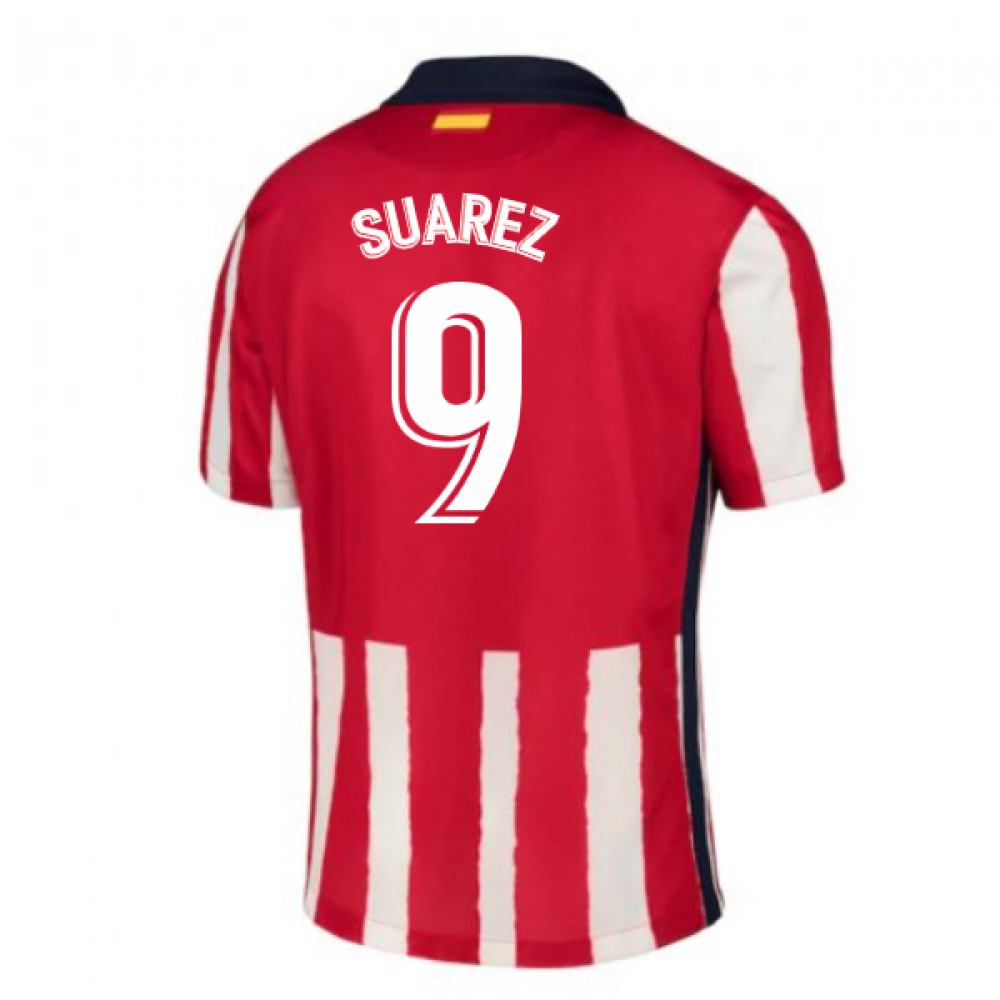 2020 2021 Atletico Madrid Home Nike Shirt Kids SUAREZ 9