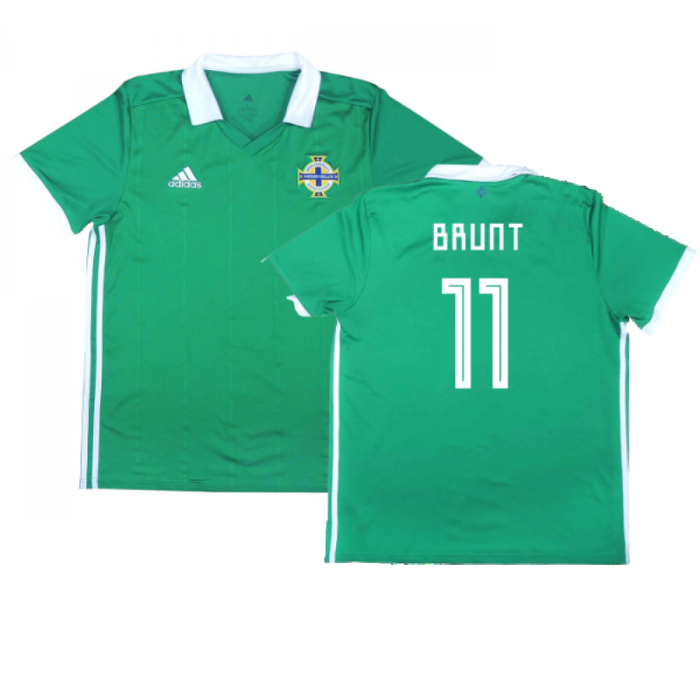 2017-2018 Northern Ireland Home Shirt ((Very Good) L) (Brunt 11)