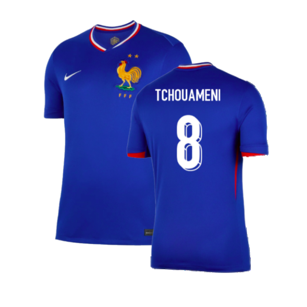 2024-2025 France Home Shirt (Tchouameni 8)_0