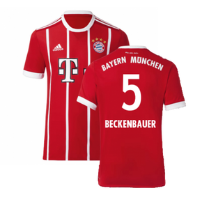 Bayern Munich 2017-18 Home Shirt ((Excellent) L) (Beckenbauer 5)_0