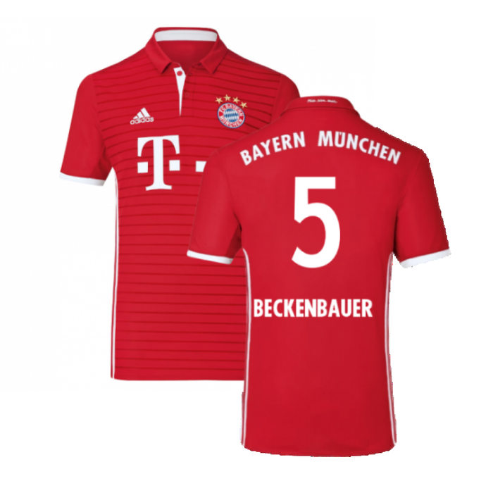 Bayern Munich 2016-17 Home Shirt ((Excellent) L) (Beckenbauer 5)