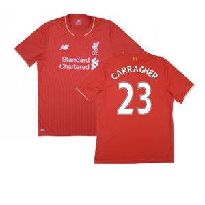 Liverpool 2015-16 Home Shirt ((Very Good) M) (Carragher 23)_0