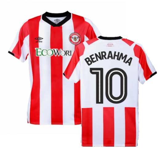 Brentford 2019-20 Home Shirt ((Excellent) 3XL) (Benrahma 10)_0