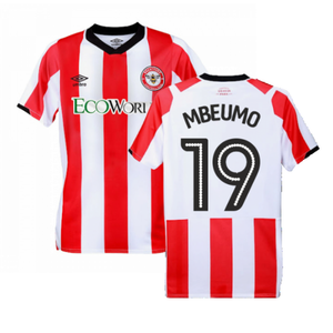 Brentford 2019-20 Home Shirt ((Excellent) 3XL) (Mbeumo 19)_0