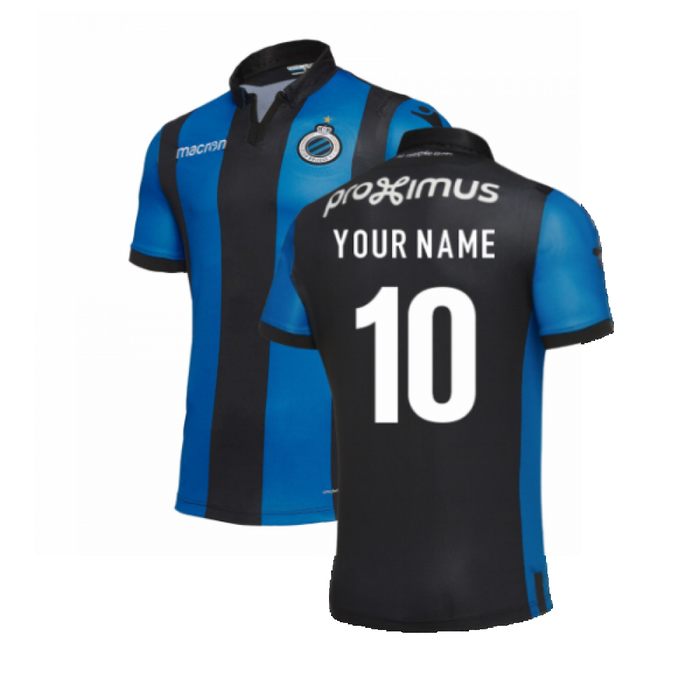 Club Brugge 2018-19 Home Shirt ((Excellent) XXL) (Your Name)