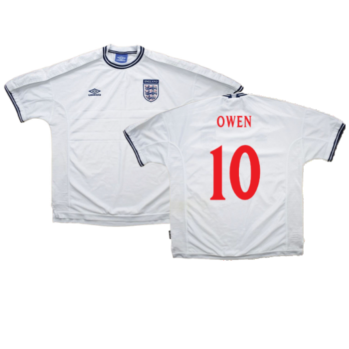 England 1999-00 Home Shirt (L) (Good) (Owen 10)