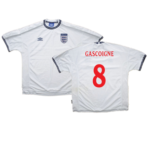 England 1999-00 Home Shirt (XXL) (Fair) (Gascoigne 8)_0