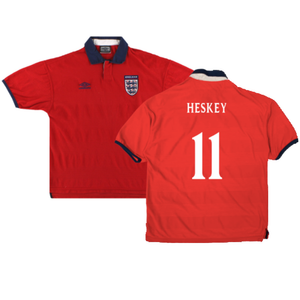 England 1999-01 Away Shirt (Good) (Heskey 11)_0