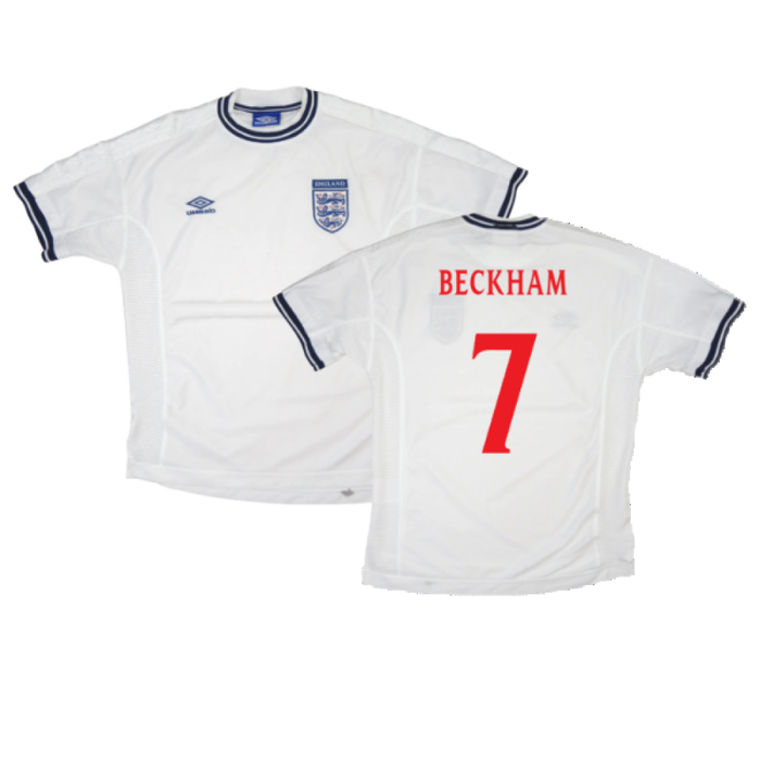 England 1999-01 Home Shirt (Youths) (Excellent) (BECKHAM 7)