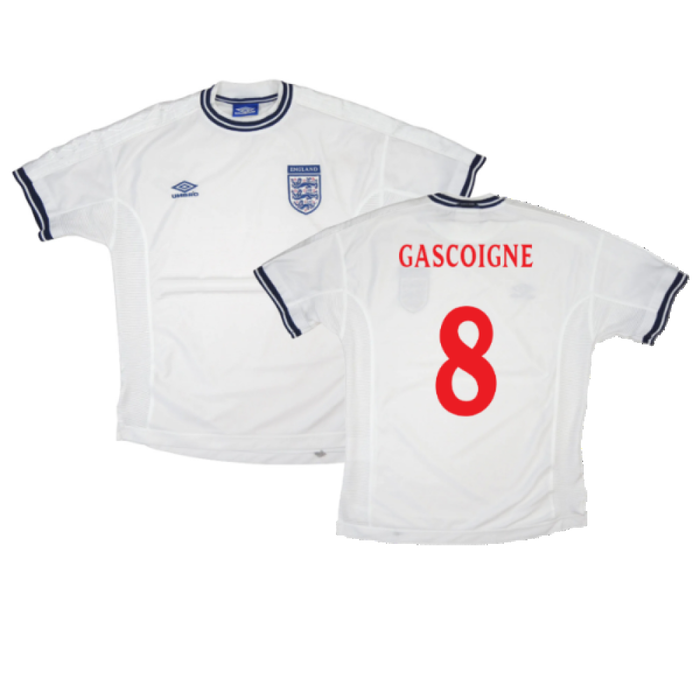 England 1999-01 Home Shirt (Youths) (Excellent) (GASCOIGNE 8)