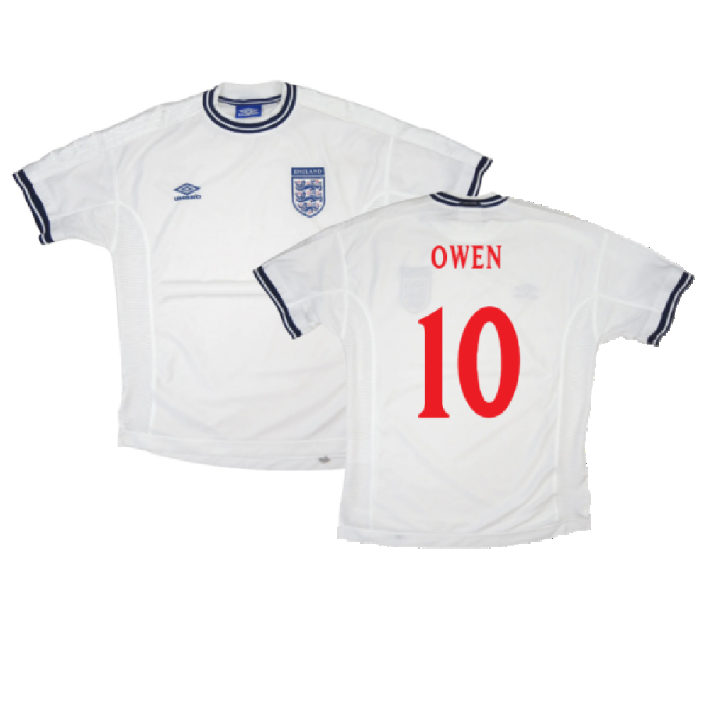 England 1999-01 Home Shirt (Youths) (Excellent) (Owen 10)_0