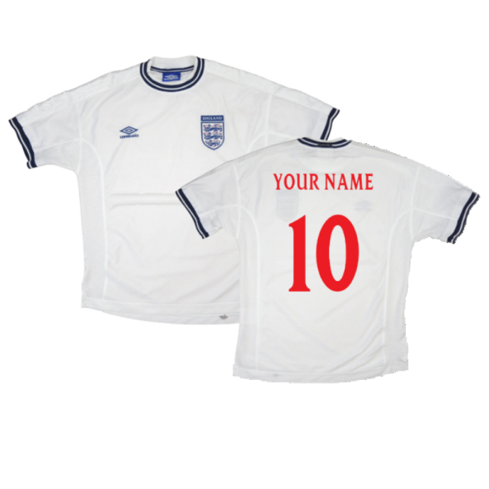 England 1999-01 Home Shirt (Youths) (Excellent) (Your Name)