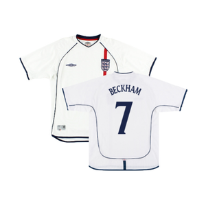 England 2001-03 Home Shirt (S) (Good) (Beckham 7)_0