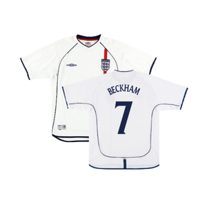 England 2001-03 Home Shirt (XL) (Excellent) (Beckham 7)_0