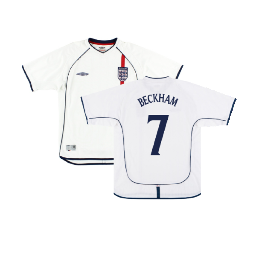 England 2001-03 Home Shirt (XL) (Fair) (BECKHAM 7)_0