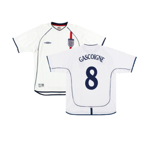 England 2001-03 Home Shirt (XL) (Fair) (GASCOIGNE 8)_0