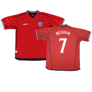 England 2002-04 Away Shirt (Excellent) (Beckham 7)_0