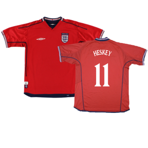 England 2002-04 Away Shirt (L) (Excellent) (Heskey 11)_0