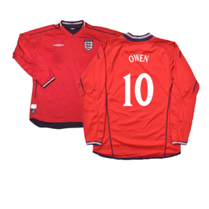 England 2002-04 Away Shirt LS (S) (Good) (Owen 10)_0