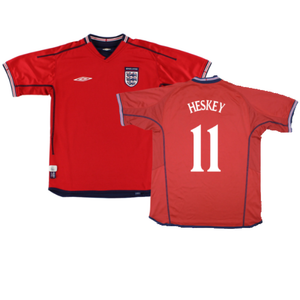 England 2002-04 Away Shirt (Very Good) (Heskey 11)_0