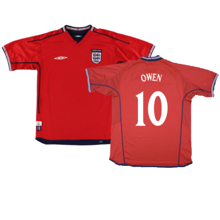 England 2002-04 Away Shirt (Very Good) (Owen 10)