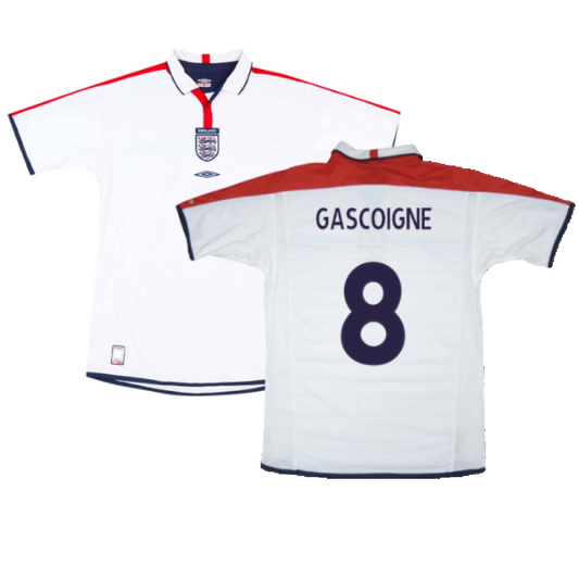 England 2003-05 Home Shirt (L) (Very Good) (GASCOIGNE 8)_0