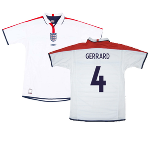 England 2003-05 Home Shirt (XL) (Excellent) (GERRARD 4)_0