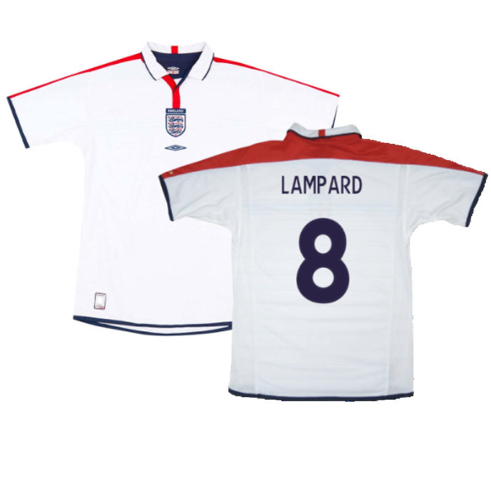 England 2003-05 Home Shirt (XL) (Excellent) (LAMPARD 8)