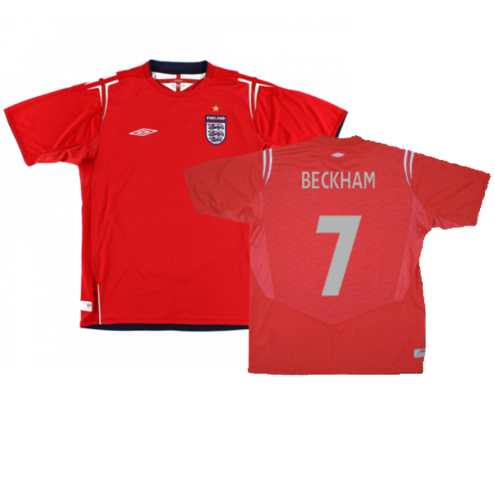 England 2004-06 Away Football Shirt (Excellent) (BECKHAM 7)