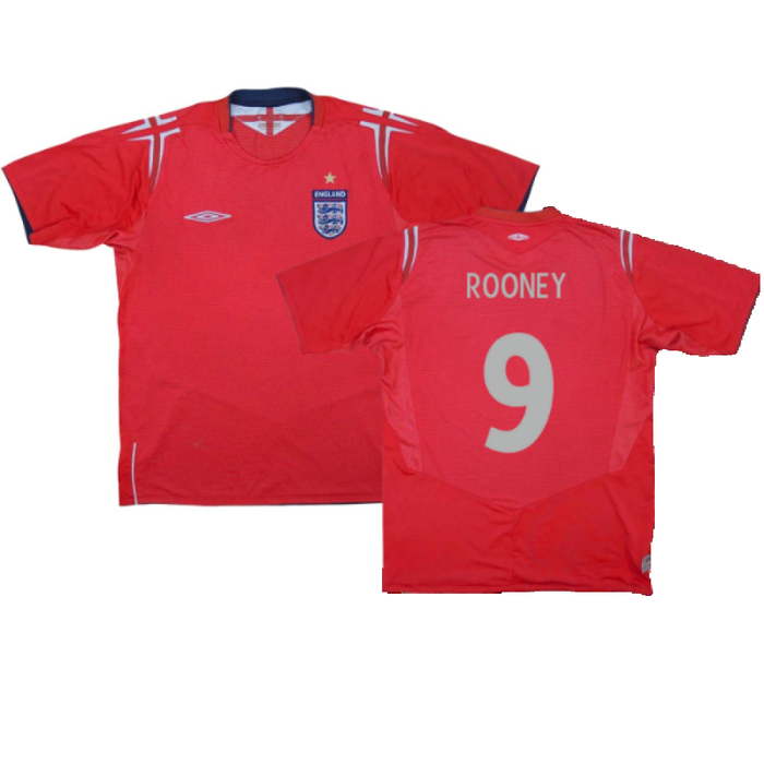 England 2004-06 Away Shirt (XL) (Very Good) (ROONEY 9)