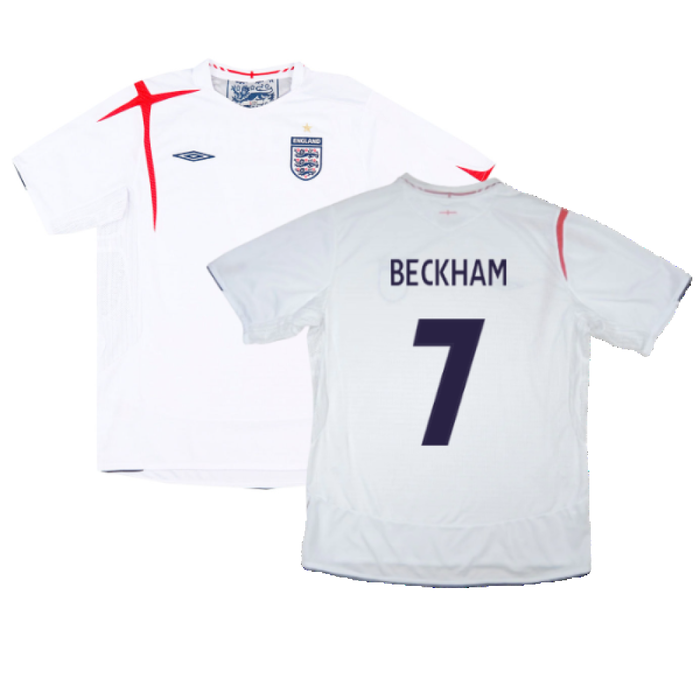 England 2005-07 Home Shirt (M) (Excellent) (BECKHAM 7)