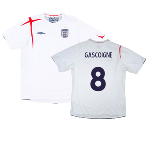 England 2005-07 Home Shirt (M) (Excellent) (GASCOIGNE 8)_0