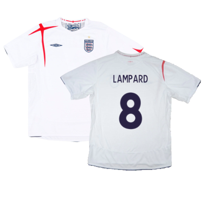 England 2005-07 Home Shirt (M) (Excellent) (LAMPARD 8)