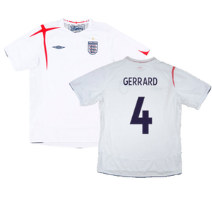 England 2005-07 Home Shirt (XL) (Excellent) (GERRARD 4)_0