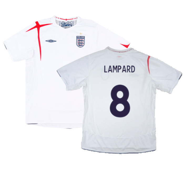 England 2005-07 Home Shirt (XL) (Excellent) (LAMPARD 8)