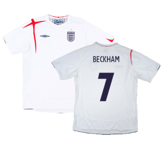 England 2005-07 Home Shirt (XL) (Good) (BECKHAM 7)_0