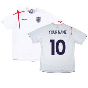 England 2005-07 Home Shirt (XL) (Good) (Your Name)_0