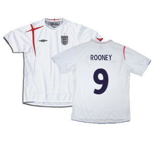 England 2005-2007 Football Shirt (YXL) (Fair) (ROONEY 9)_0