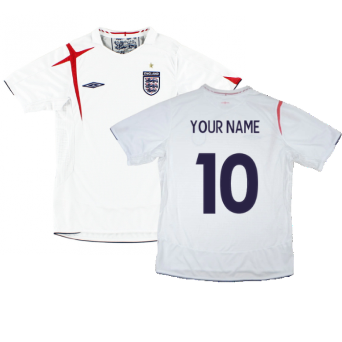 England 2006-08 Home Shirt (XL) (Excellent) (Your Name)