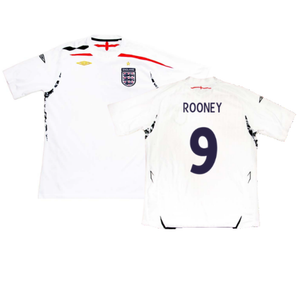 England 2007-09 Home Shirt (Excellent) (ROONEY 9)_0