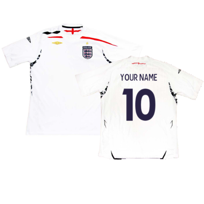 England 2007-09 Home Shirt (XL) (Excellent) (Your Name)