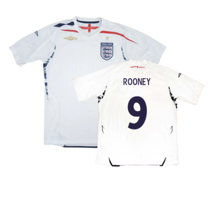 England 2007-09 Home Shirt (XL) (Fair) (ROONEY 9)_0