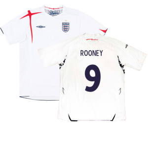 England 2007-09 Home Shirt (XLB) (Fair) (ROONEY 9)_0